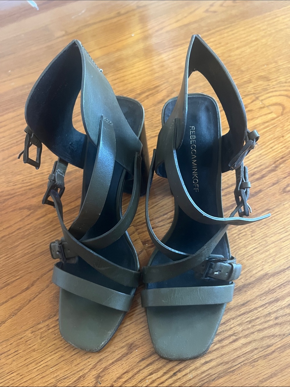 Rebecca Minkoff Olive Strappy Leather Heels